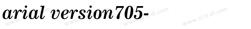 arial version705字体转换